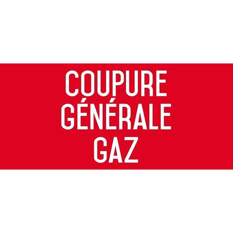 Vinyl Sticker General Cut Gas Length 200 x Height 100 mm