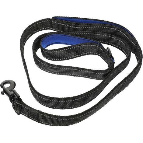 Laisse pour chien compatible avec la traction, lot de 5 cordes noires pour animaux de compagnie (1/5)