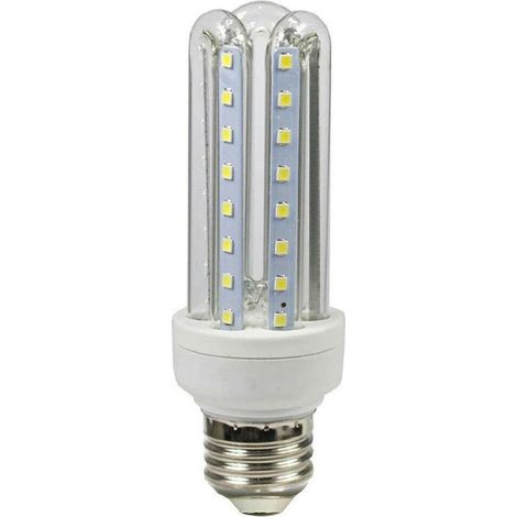 TrAdE Shop Traesio - Lampadina Led E27 10 W Lampada Tubolare Luce Calda Fredda Naturale U-10w - -Bianco Naturale -
