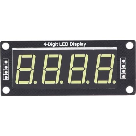 Kit d'horloge PCB rouge MRA172C, 4 modules d'affichage LED 4 bits à 7 segments 0,56". (1/5)