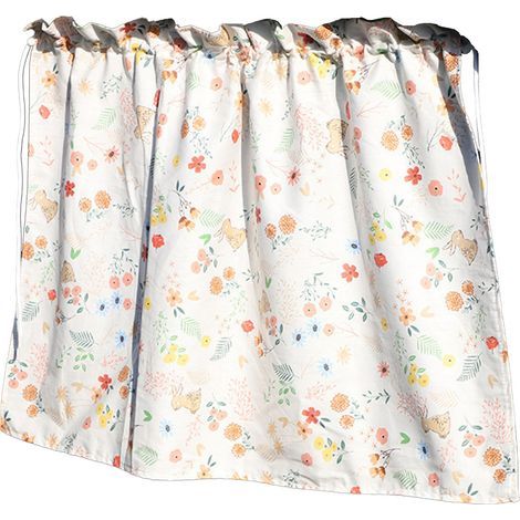 Rideau de voiture à ventouses, pare-soleil, motif dessin animé, protection solaire, isolation, rideau de fenêtre latérale à petits fleurs (1/5)