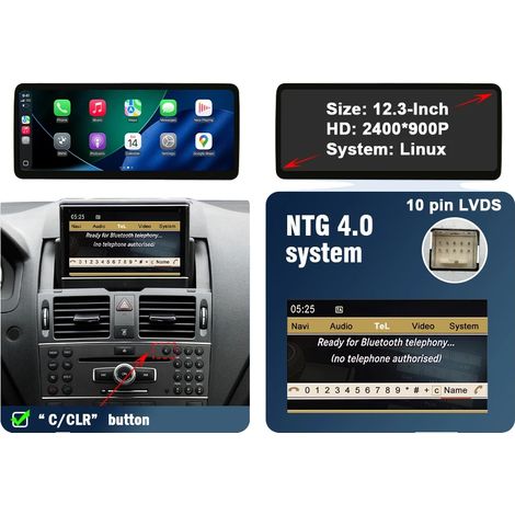 Schermo multimediale, CarPlay wireless, compatibilità con Android Auto, NTG 4.0 (1/2)