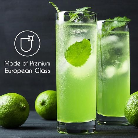 100% sans plomb 360 ml Long Drink Cup, verre à jus, Haut pied Cocktail Cup, hiball Cup, verre Highball, verre à cocktail, mojito Cup (1/5)