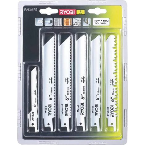 lame di ricambio per sega a gattuccio ryobi rak06rb - ryobi
