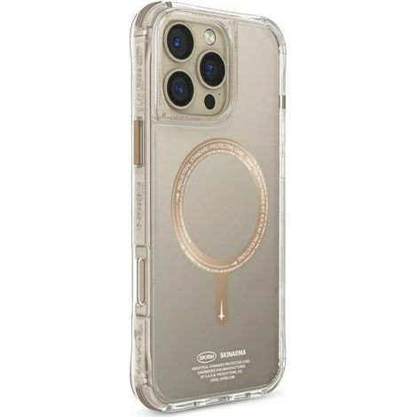 Funda de carga magnética Skinarma Saido para iPhone 16 Pro de 6,3 pulgadas, color champán. (1/5)