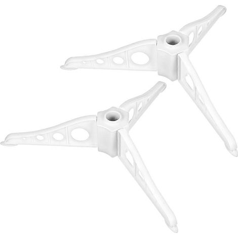 supports pour sapin de Noël artificiel, base pour faux sapin, support pour poteau de sapin.-15.00X6.00X1.00CM-White (1/4)