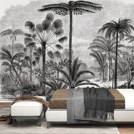 Papier peint panoramique - Forêt tropicale - 130 cm x 85 cm (1/4)