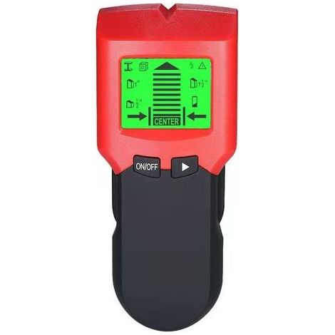 Détecteur de montants 5 en 1,détecteur scanner mural multifonction, capteur de goujons électronique, écran LCD HD et alarme audio, pour détection de solives de câble en bois, fils AC et câbles (1/5)