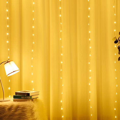 Guirnalda de luces LED de cobre flexible de 3 m de largo con 30 LED, resistente al agua según la norma IP43, funciona con pilas AA (3 m, cobre). (1/5)