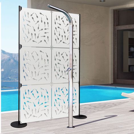 MAYBE LIFE - Pannello in PVC traforato - Parasole - Colore: bianco - Misura: 48x48 cm (1/3)
