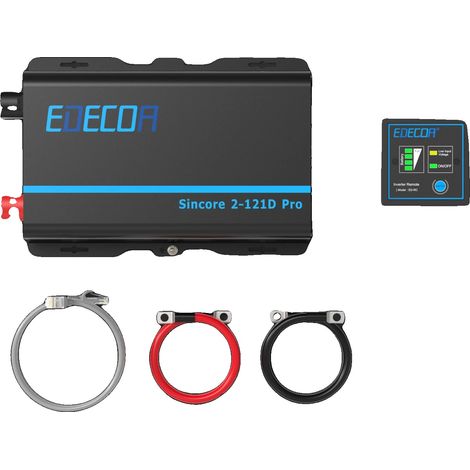 Inverter CC/CA, conversione di potenza 1200 W, opzioni di carico multiple, Sincore 2-121D Pro, Europa, 12 V, 220-240 V (1/2)