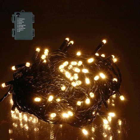 15cm Red Wooden LED Tree Tabletop Centrepiece with Warm White Lights