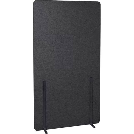 Pannello Fonoassorbente da Pavimento 100x180 cm Coppia di Piedini Neri Finitura Antracite (1/5)