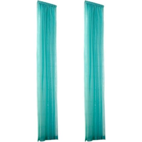 Rideaux en gaze colorée Cameland – Rideaux transparents, légers et voilages pour fenêtres et portes, idéaux pour la décoration intérieure. Filtrent la lumière naturelle tout en laissant passer l'air. (1/5)