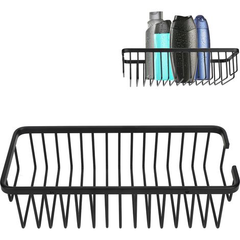 Duschablage 30 x 13 cm, aus Aluminium, mit tieferer Öffnung, geeignet für Badezimmer, Küchen und Landhäuser. (1/5)