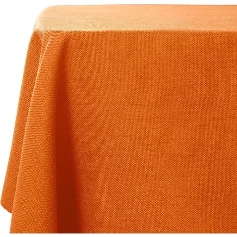 Tischdecke abwaschbar 140 x 180 cm Leinenoptik wasserdicht rechteckig