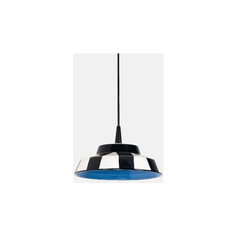 Circus Lampada a Sospensione LED Design Artigianale in Ceramica Blu Ø24 cm con Sorgente Luminosa 8W 3000K Alta Efficienza CRI 90 Modello Interni