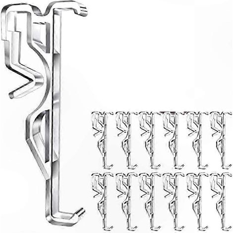 Attaches de stores en plastique transparent, clips invisibles pour stores horizontaux, kit de 12 pièces pour habillage de fenêtre (1/5)