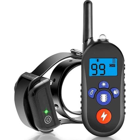 Collier Anti-aboiement - Réglable 7-25 Pouces - 3 Modes (Son-Vibration-Choc) - Étanche IPX7 - Télécommande 800 M - Rechargeable - Pour Chien 15-100 Livres (1/5)