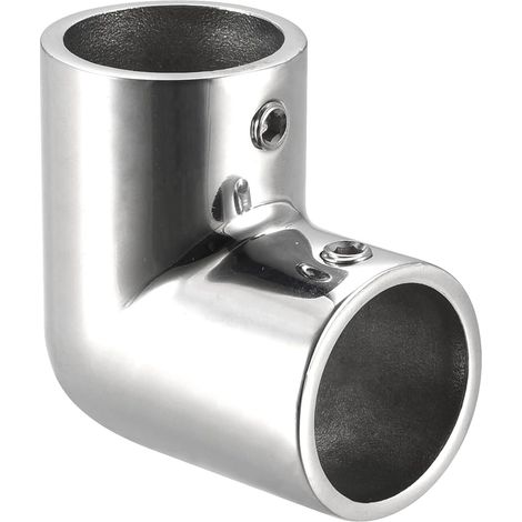 Rail Coude Raccord 90 Degré 2 voies 316 Acier inoxydable Acier Tuyau Connecteur Polissage pour 25mm/1" OD Main courante Garde-corps