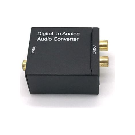 Convertisseur Audio numérique à analogique L / R, Fiber optique, Signal Coaxial à analogique, DAC Spdif stéréo Jack 3.5 mm, 2RCA amplificateur (1/5)