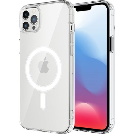 Magnetische iPhone 15 Pro Hülle, transparent, zwei kabellose Funktionen, Magnetfunktion (1/5)
