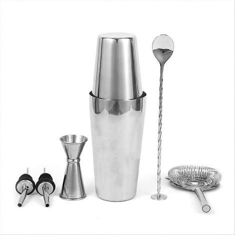 Cocktailshaker-Set mit Cocktailrezepten, Barkeeper-Set und Barwerkzeugen (1/5)