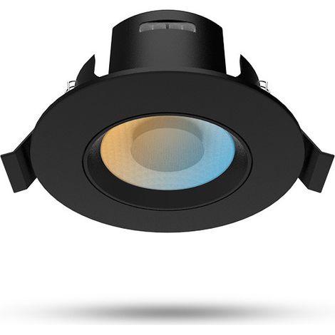 CARAT II CCT SPOT PLAFOND 9W 3K/4K/6.5K ORIENT & INCLIN CONNECT NOIR MIIDEX LIGHTING 101054 (1/2)