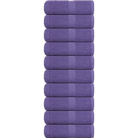 Gants de toilette FROGN, lot de 10, violet, 30 x 30 cm, 360 g/m²