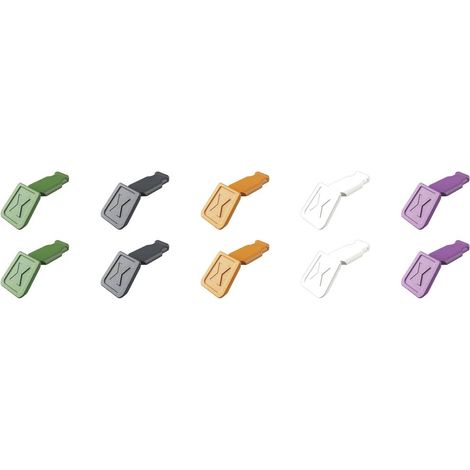 KNIPEX 00 61 10 C V02 Clip ColorCode miscela di colori 2 (10 pezzi)