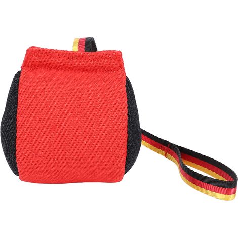 Dog Training Ball Rope Toy Interactive Bite Resistant Reduce Anxiety Dog Ball Pull Throw Toy Tug Toy for Indoor Outdoor Red and Black (1/5)