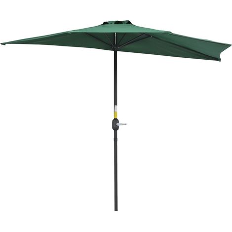 Parasoll easycomfort semicircular patio umbrella Aluminium wasserdicht