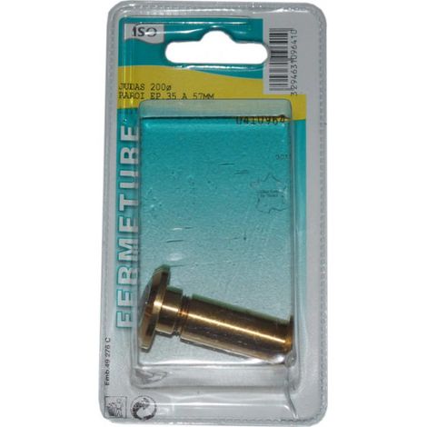 Türspion Messing poliert, 35 bis 57 mm