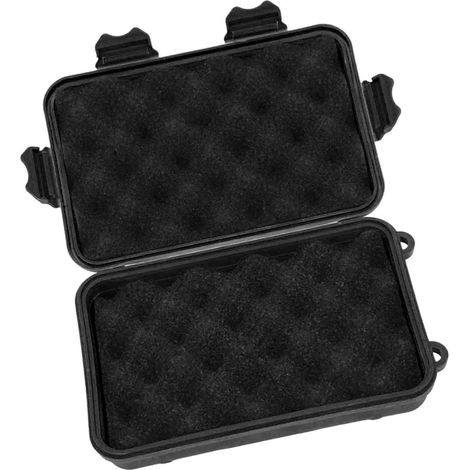 Boîte de Survie Tactique - Imperméable, Anti-Choc, Compacte pour Randonnée et Urgence - Noir (1/5)