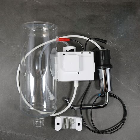 Automatic touchless soap dispenser with sensor, copper-plated, flush mount, commercial use (1/5)