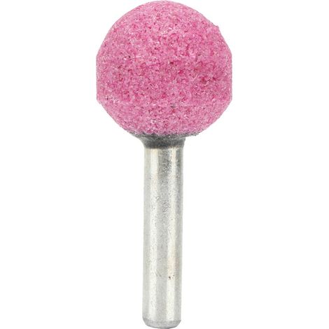 Ortviai Meuleuse céramique montée 10 pièces, pointe ronde rouge 6 x 20 mm pour polissage et décapage (1/5)