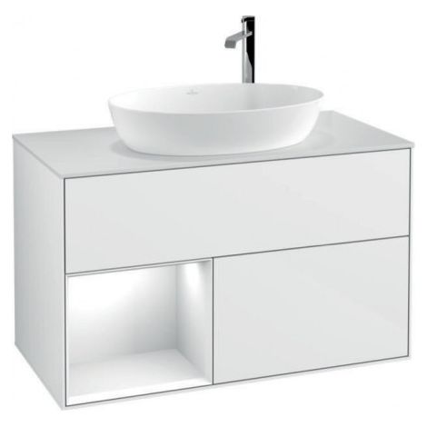 Villeroy & Boch F891GFGF Meuble sous-lavabo Finion F89 (1/4)