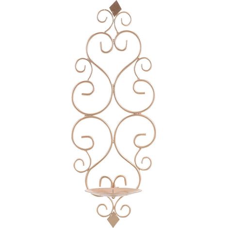Bougeoir mural décoratif en fer, compatible avec la décoration (1 unité) (1/5)