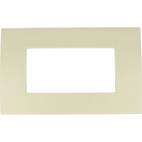 Placca Confort 504 4M Sabbia Compatibile Vimar Arke SD98004-10 (1/3)