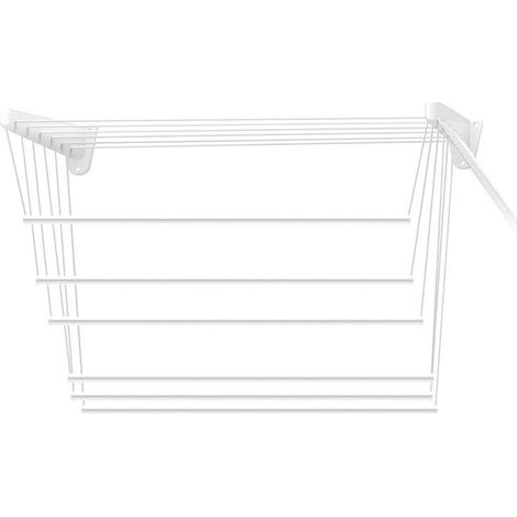 Framar Stendibiancheria Saliscendi Bianco 160 cm Acciaio Plastificato (1/4)