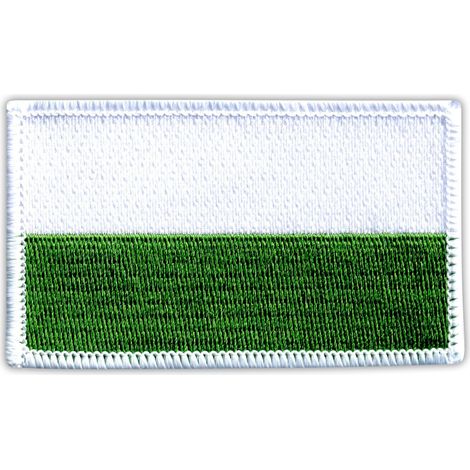 Aufnäher mit sächsischer Flagge – zum Aufbügeln/Heißsiegeln – gestickter Aufnäher/Abzeichen/Emblem