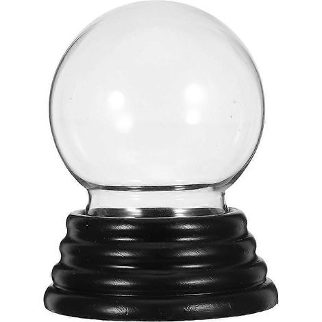Bouteille d'eau vide en verre transparent en forme de boule à neige, avec base et couvercle en forme de cloche, idéale pour les décorations de Noël à faire soi-même, les plantes, les fleurs et l'aména (1/5)