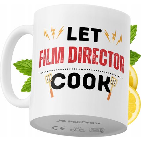 Tazza per regista, divertente e umoristica, ideale per caffè e tè, con grafica e testo divertenti. Perfetta per compleanni, onomastici e festività. Tazza premium per occasioni speciali, per casa, uffi (1/5)