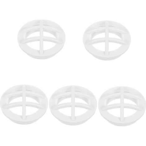 5 Pièces Grille de sécurité Murale pour Piscine Petit raccord d'admission raccord d'admission à Usage Quotidien Buse crépine d'entrée de Piscine Partie entrée Piscine Abdos Blanche