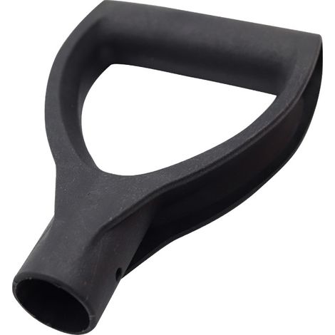 BEBUSINGOTO Manche de bêche Fourche de Jardin Manche de Pelle en Forme de D Poignée en Plastique pour Outils de creusage et de ratissage Noir (1/5)