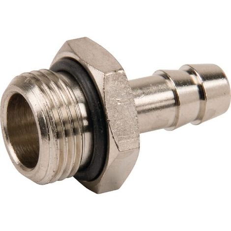 Racor empalme manguera rosca macho BSP con t贸rica 9 mm x 3/8" UNIVERSAL HCMPOR938