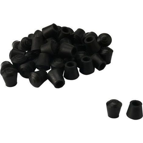 36Pcs Embout Pied Chaise Bouchon Patin Tampon Capuchon Protection Jambe Meuble en Caoutchouc 10mm ID