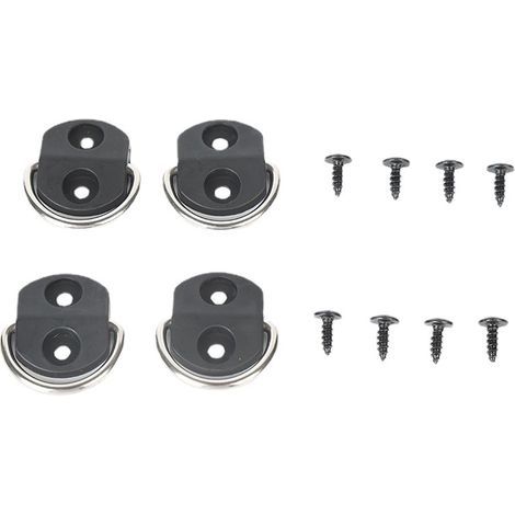 Trailer Tie-Down Rings, 8 Pieces Stainless Steel Traction D-Hooks, with Self-Tapping Screws, Small and Practical, Suitable for Trailers, Trucks, Camping (1/5)