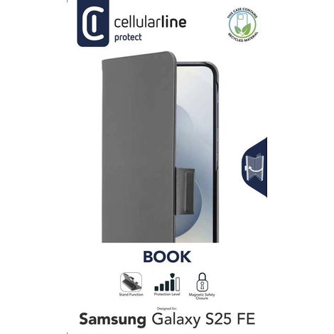 Cellularline Book Handyhülle Galaxy S25 FE, Kartenfach (1/2)
