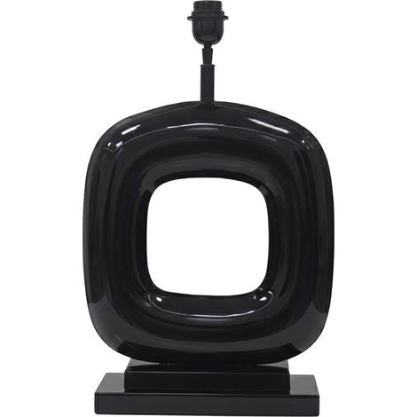 Lampe de table noire au design sculptural - noir (1/2)